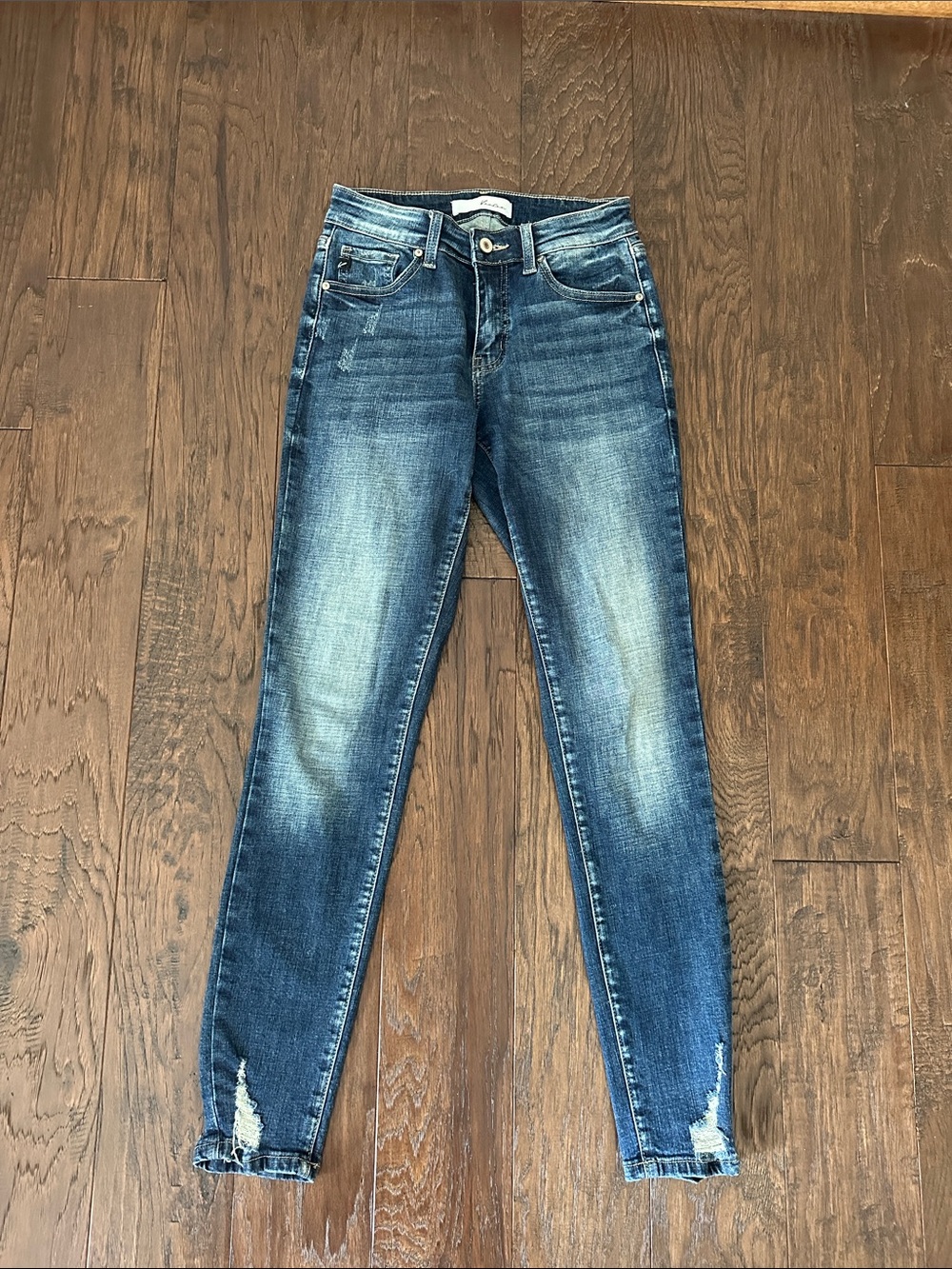 KanCan Dark Blue Distressed Skinny Jeans